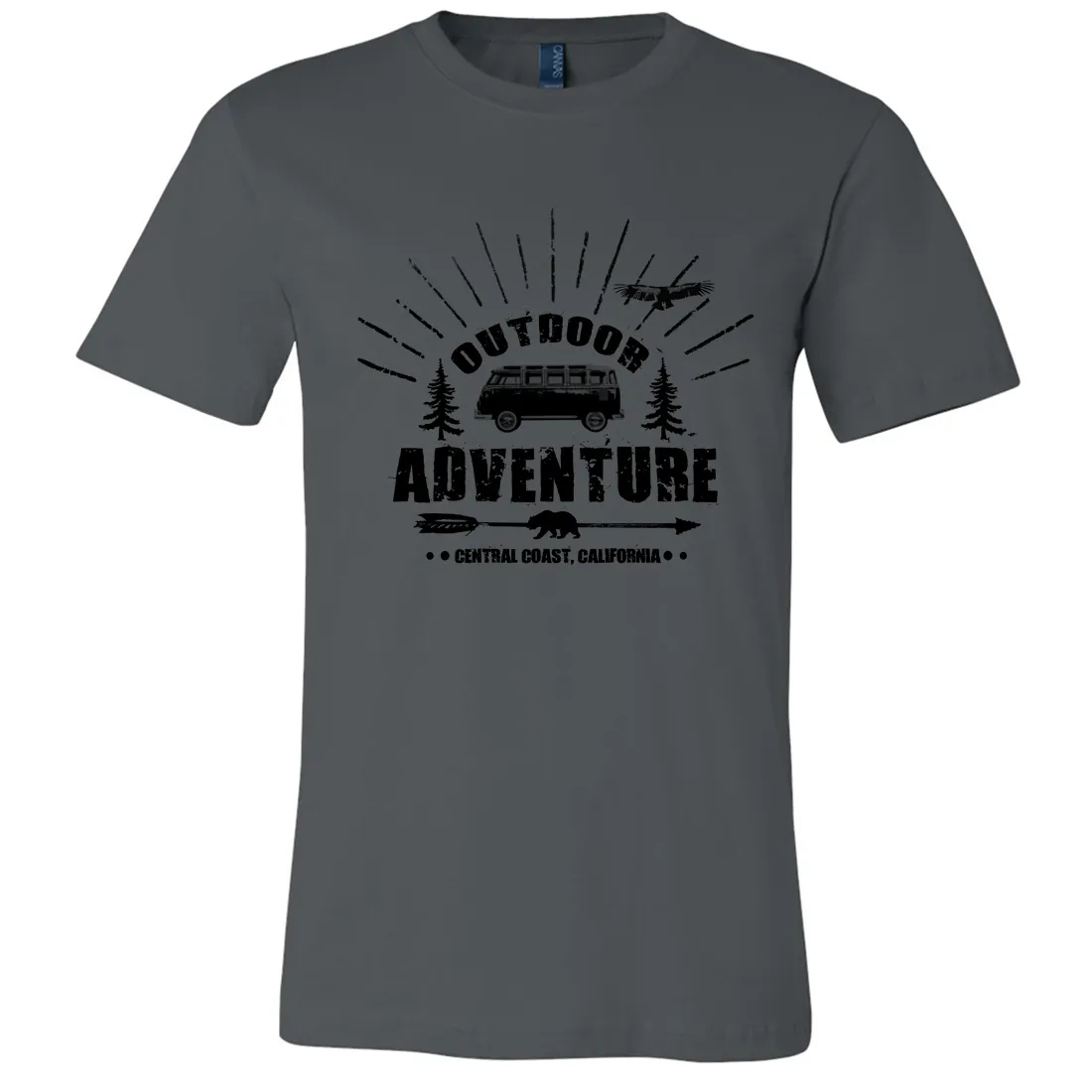 California Outdoor Adventure Asst Colors Mens Lightweight Fitted T-Shirt/tee