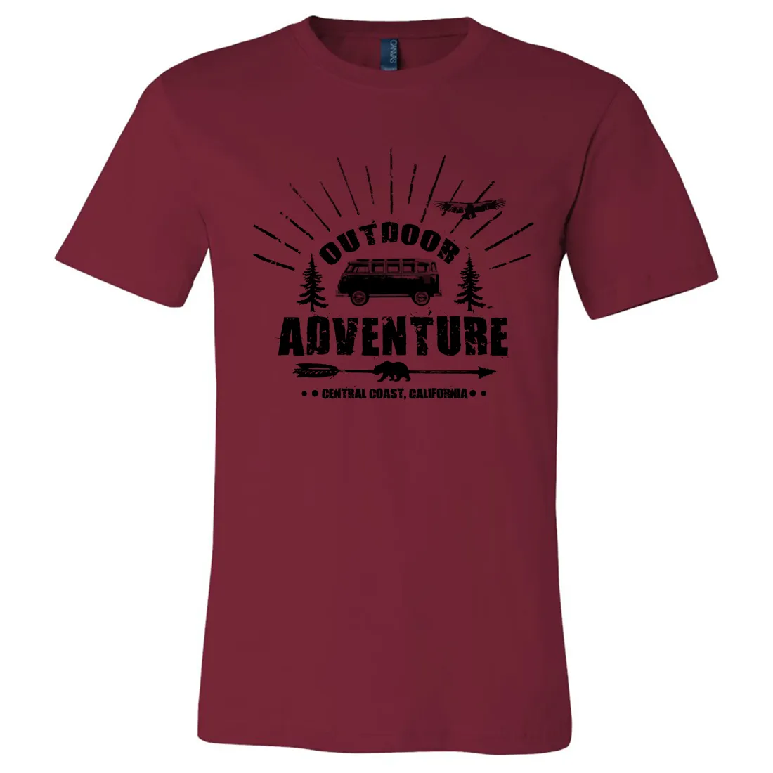 California Outdoor Adventure Asst Colors Mens Lightweight Fitted T-Shirt/tee