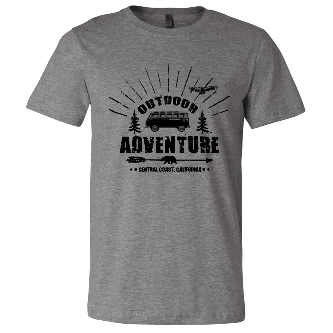 California Outdoor Adventure Asst Colors Mens Lightweight Fitted T-Shirt/tee