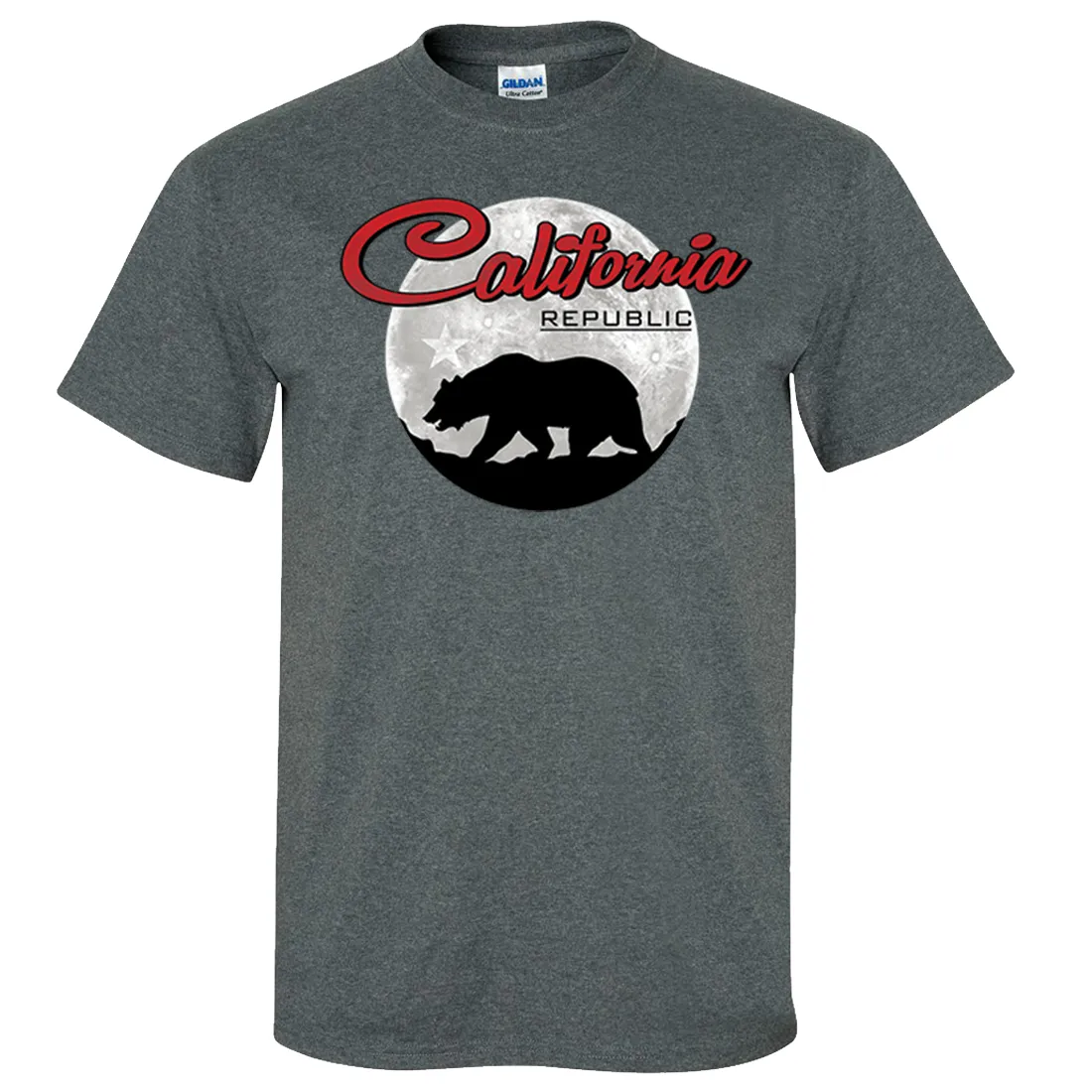 California Republic Full Moon Bear Asst Colors T-shirt/tee