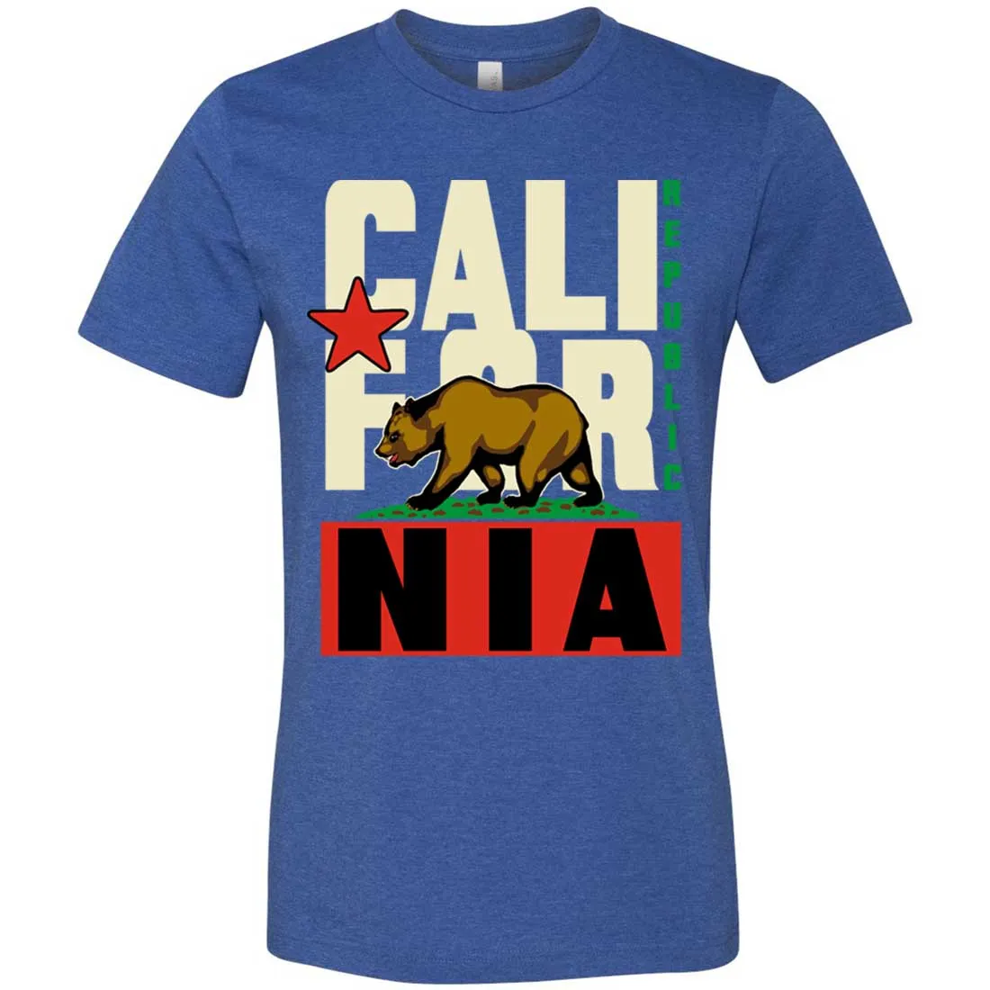 California Republic Original Retro Bold Asst Colors Mens Fitted Tee