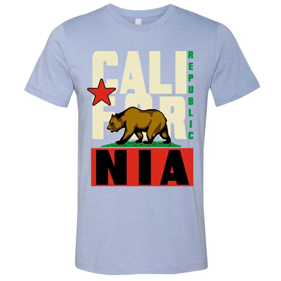 California Republic Original Retro Bold Asst Colors Mens Fitted Tee