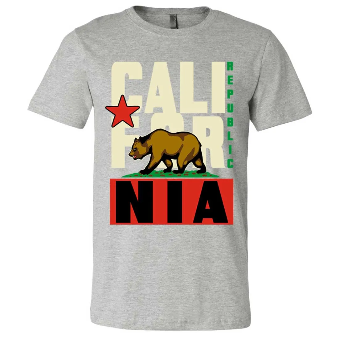 California Republic Original Retro Bold Asst Colors Mens Fitted Tee