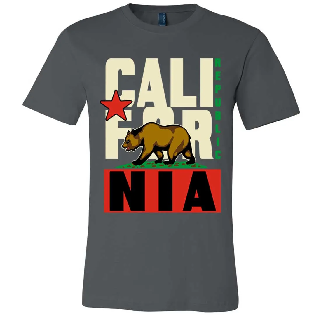 California Republic Original Retro Bold Asst Colors Mens Fitted Tee