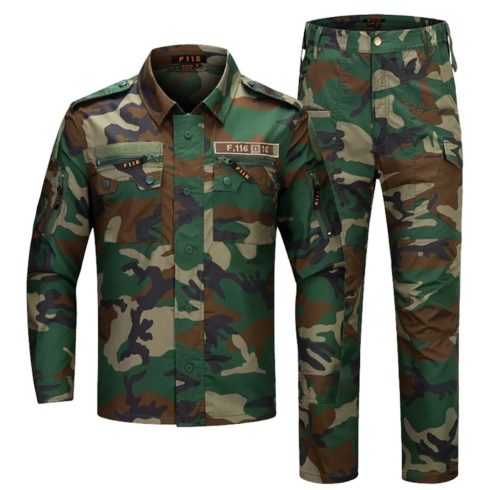 Camo Jacket and Pants Tactical Suits for Men