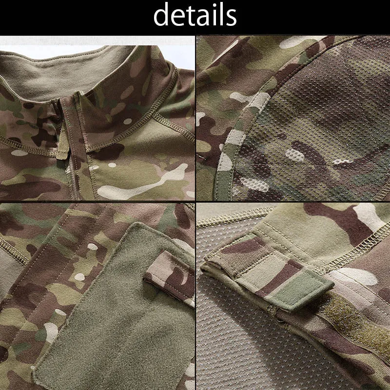 Camo Mens Combat Shirt Pants Tactical Suits Militray Styles