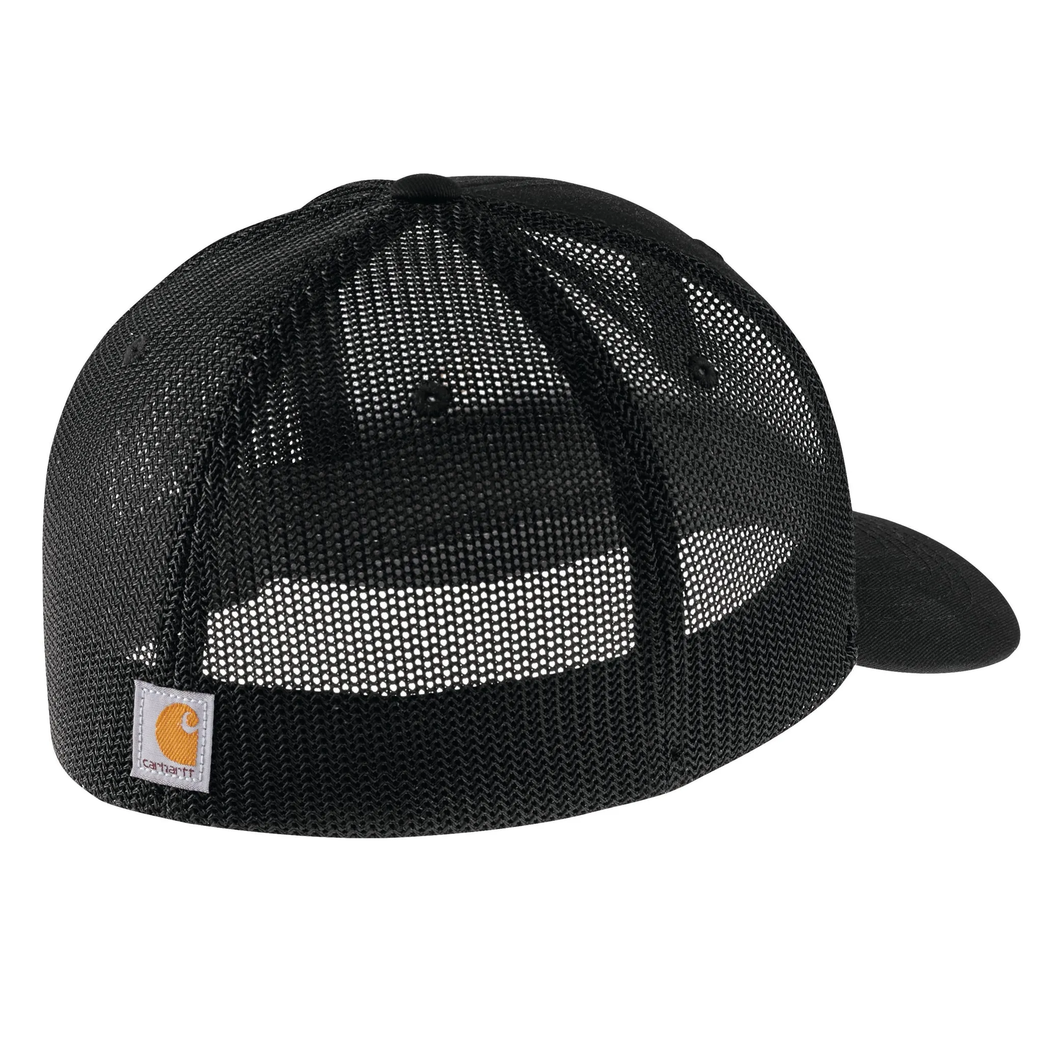 Carhartt mens Rugged Flex Fitted Canvas Mesh Back Graphic Baseball Cap