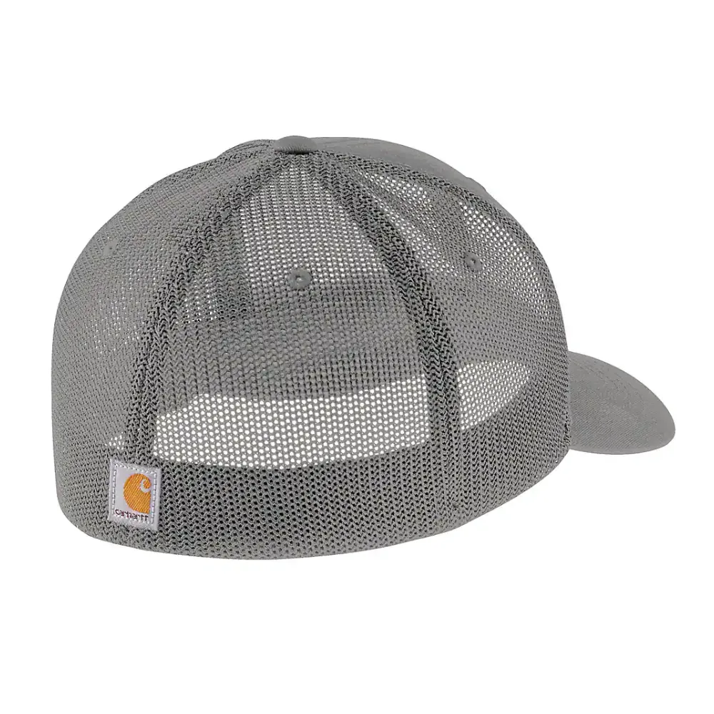 Carhartt mens Rugged Flex Fitted Canvas Mesh Back Graphic Baseball Cap