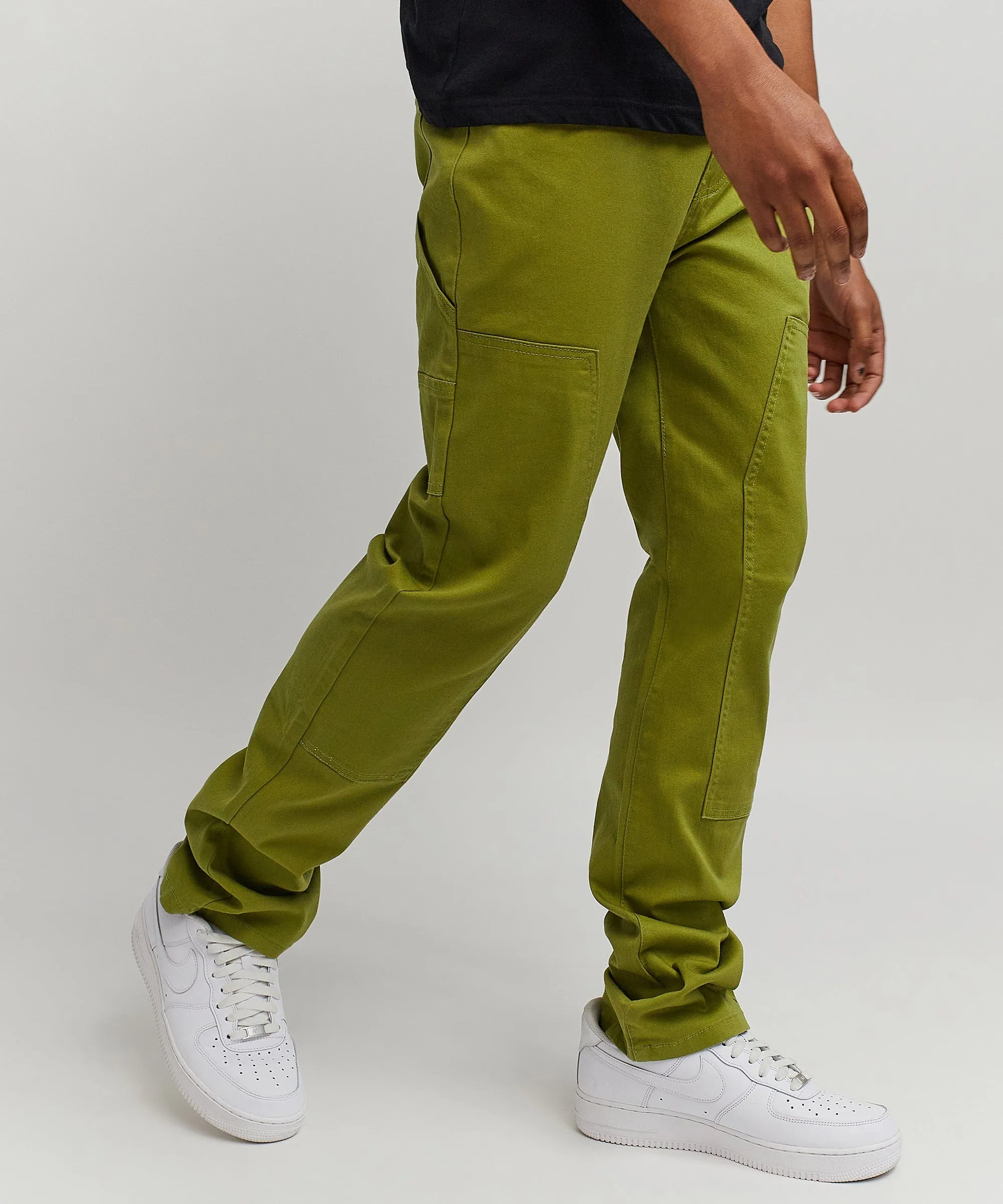 Carson Carpenter Denim Jeans - Olive Green