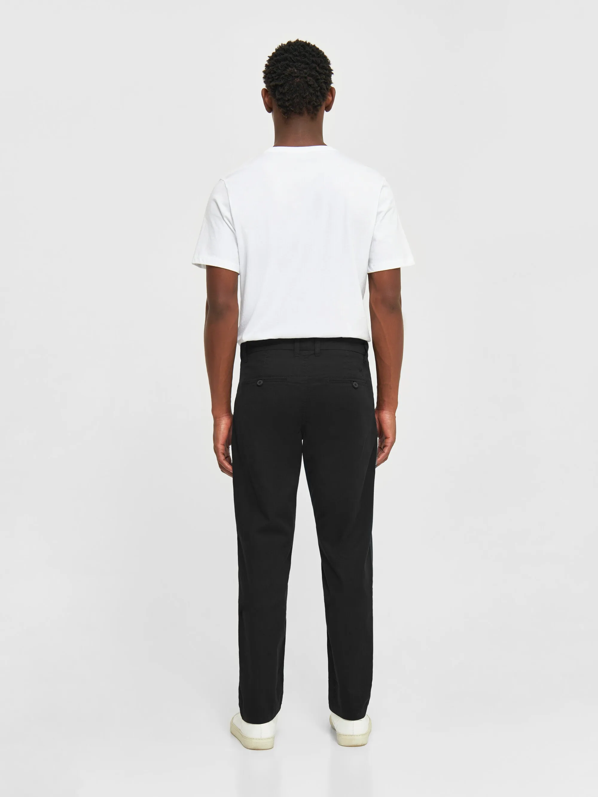 CHUCK regular chino poplin pant - Black Jet