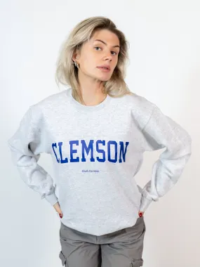 CLEMSON SWEAT - GRÅ 