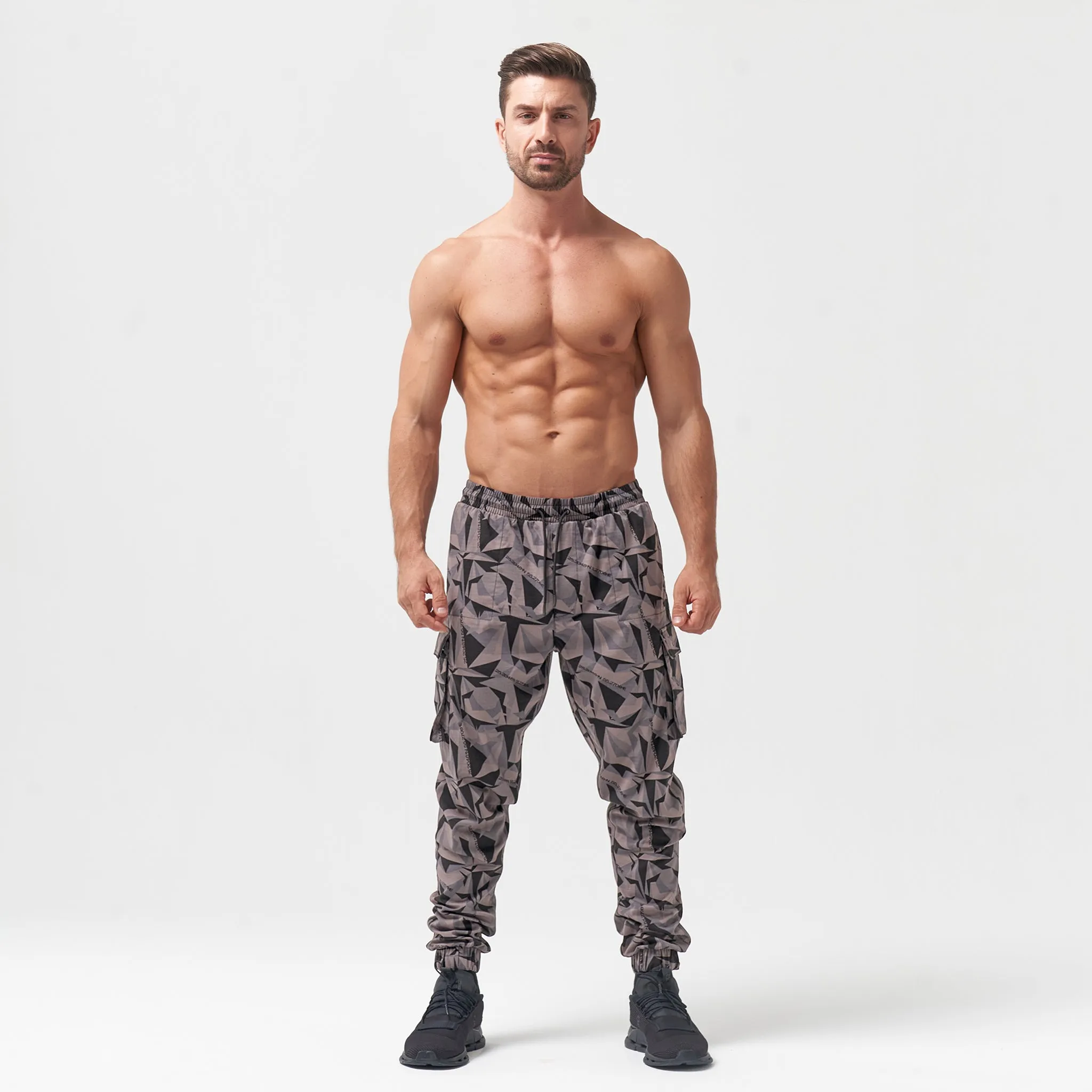 Code Camo Cargo Pants - Black Print