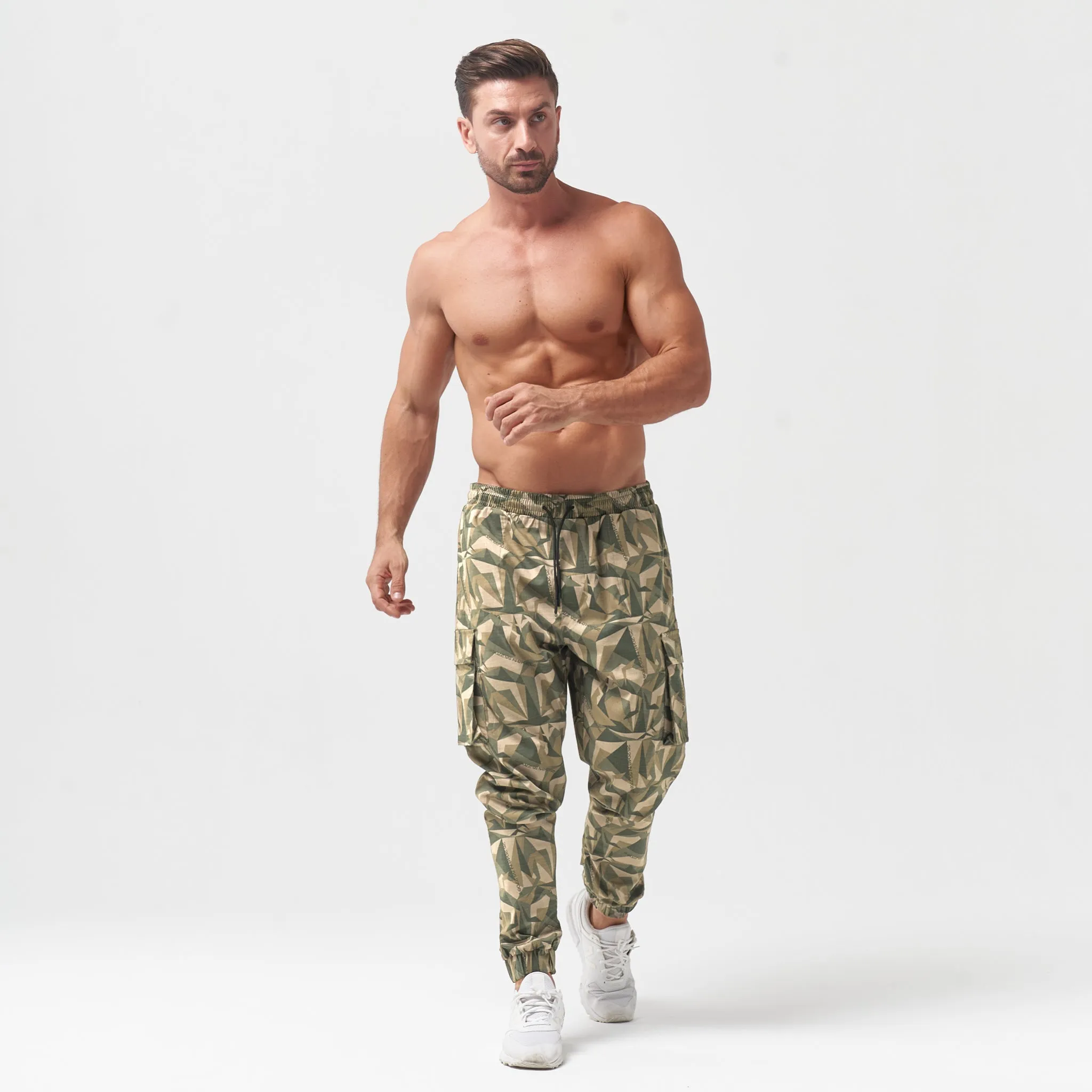 Code Camo Cargo Pants - Deep Lichen Green Print