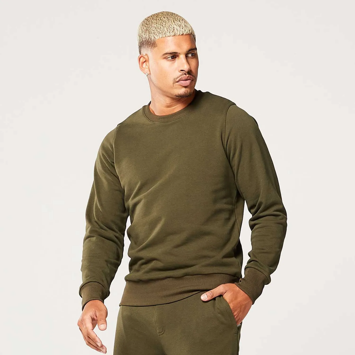 Code Crew Sweatshirt - Mid Khaki