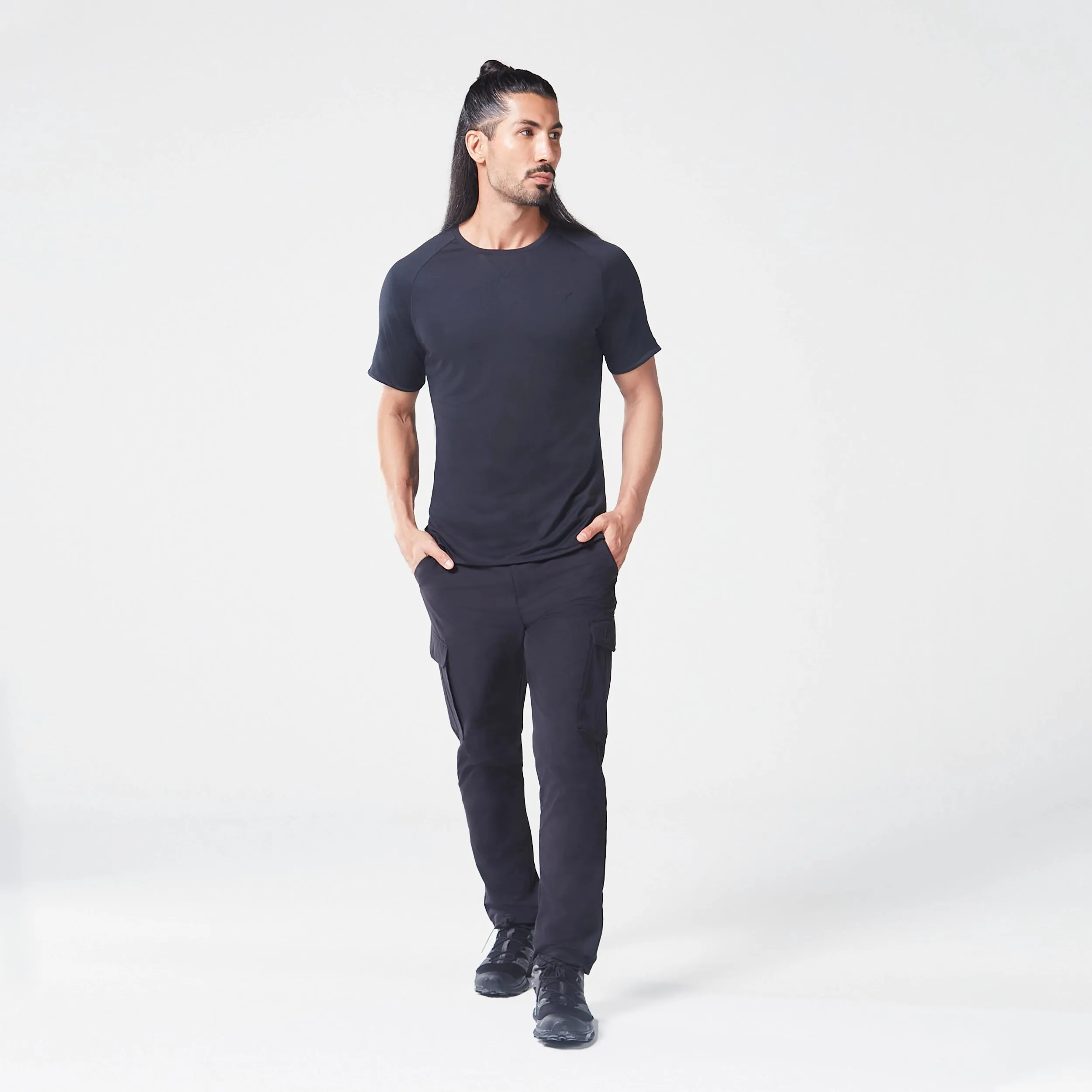 Code Tapered Cargo Pants - Black