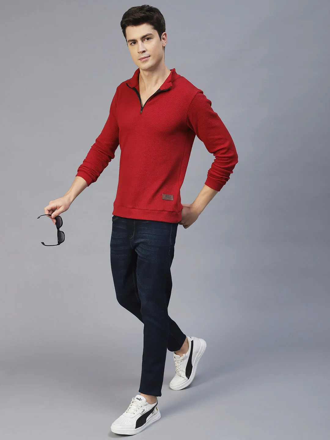 Comfy Henley Knit T-Shirt