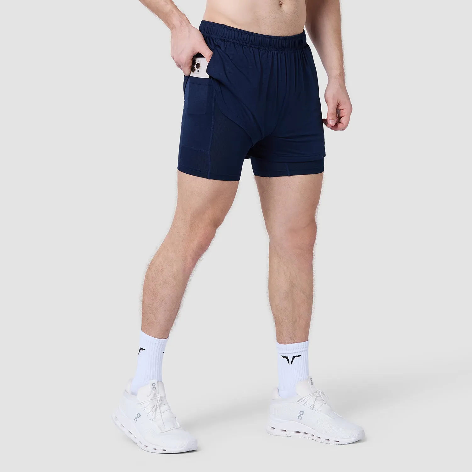 Core Mesh 2-In-1 5" Shorts 2.0 - Navy