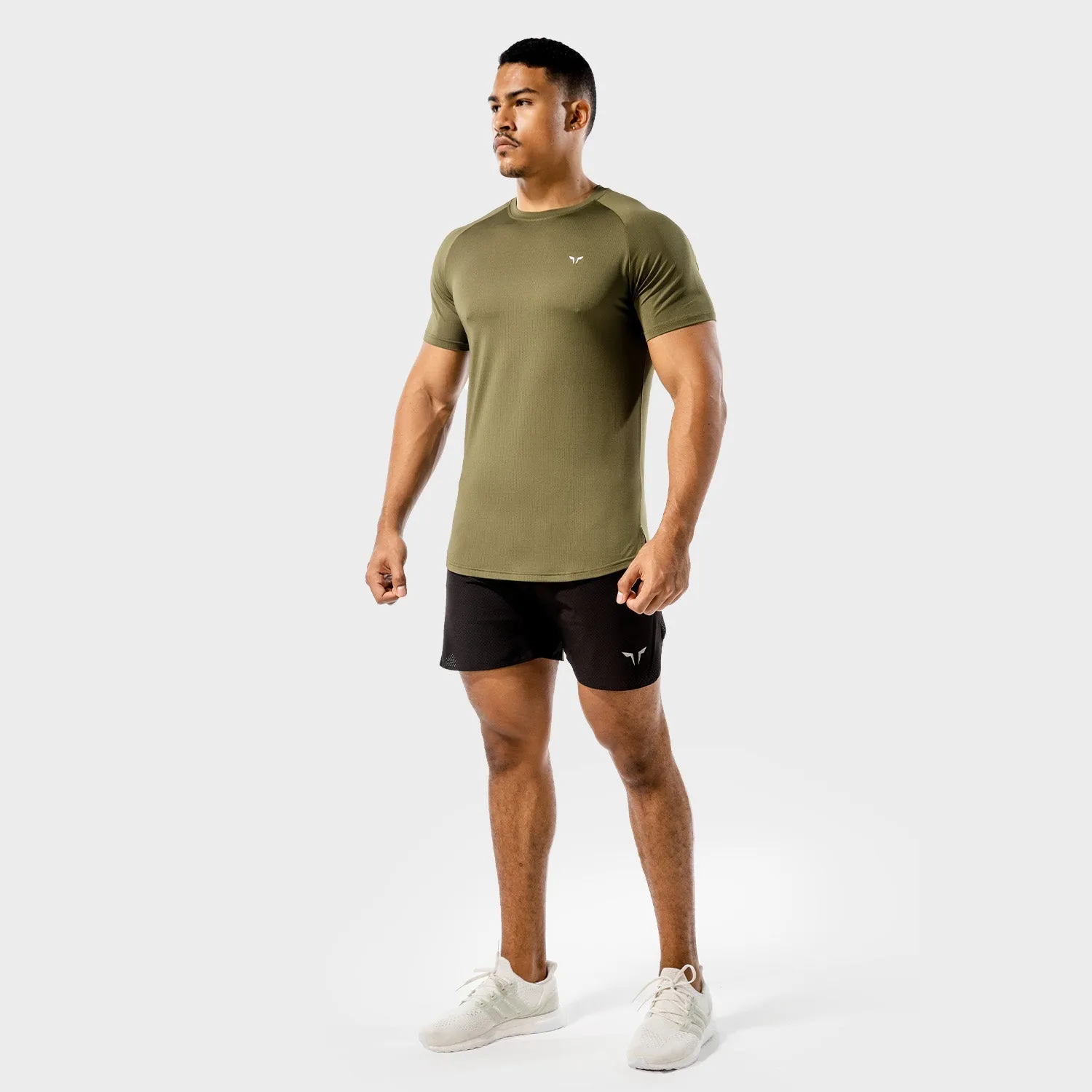 Core Mesh Tee - Khaki