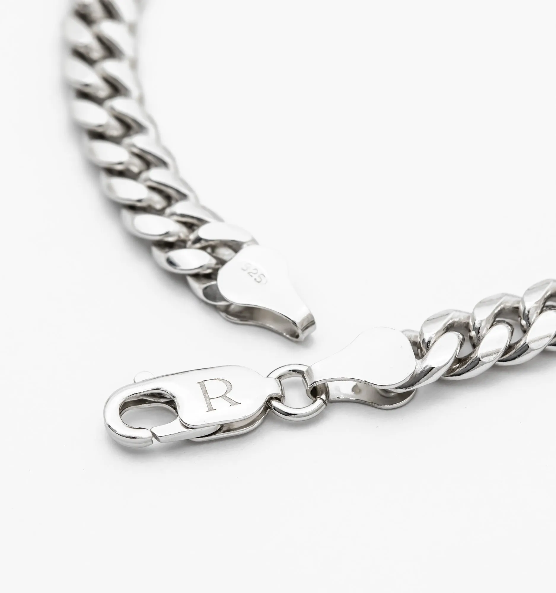 Curb Chain Bracelet in Sterling Silver