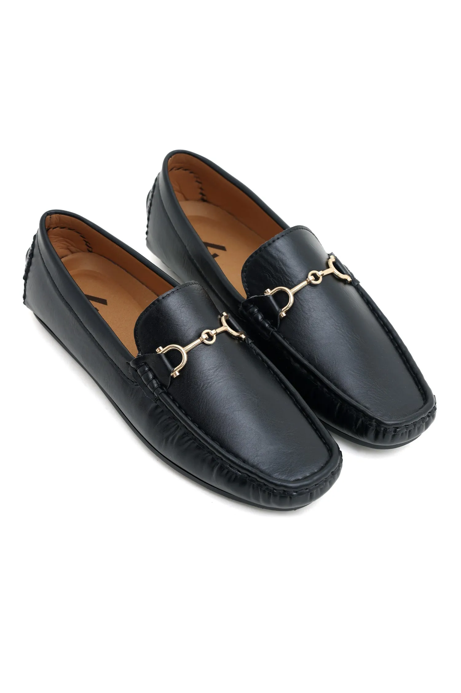 DAPPER CHARM LOAFERS-BLACK