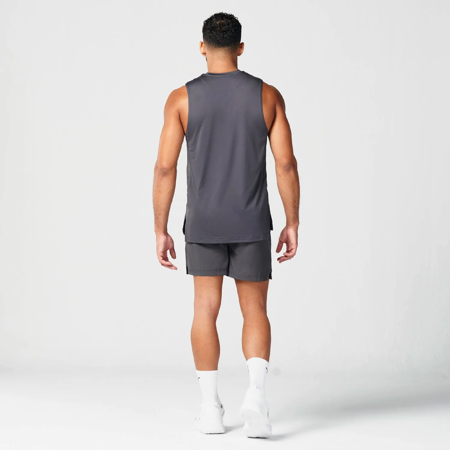 Essential Gym Tank- Charcoal