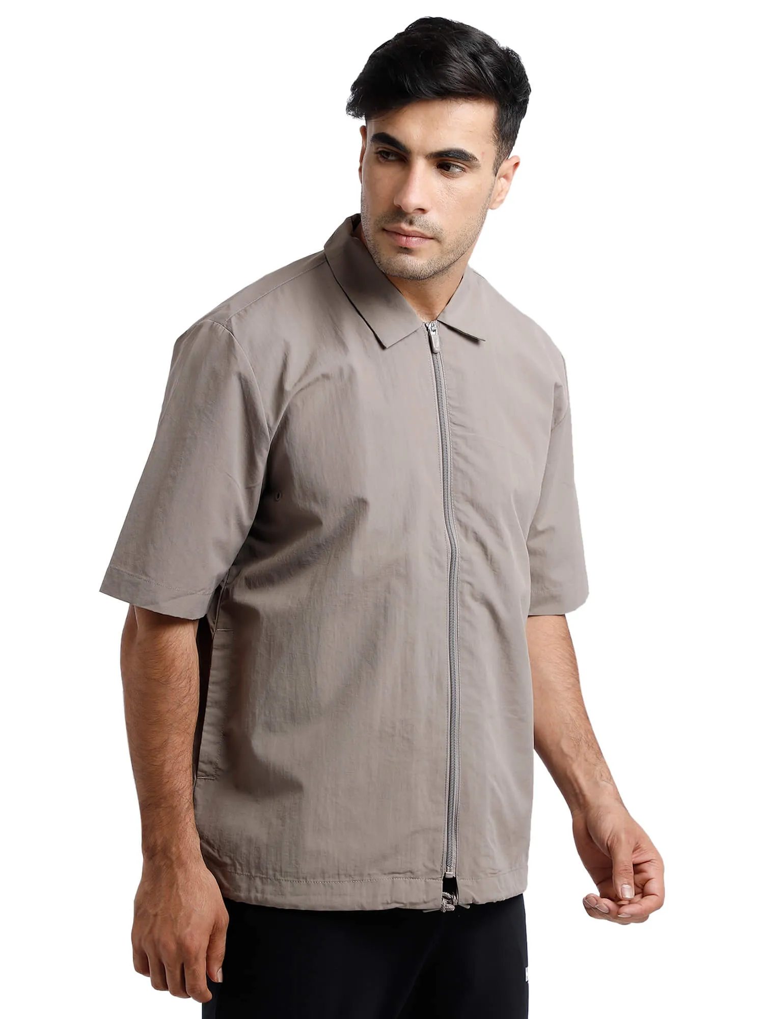 Explorer Men Polyester Grey Shirt