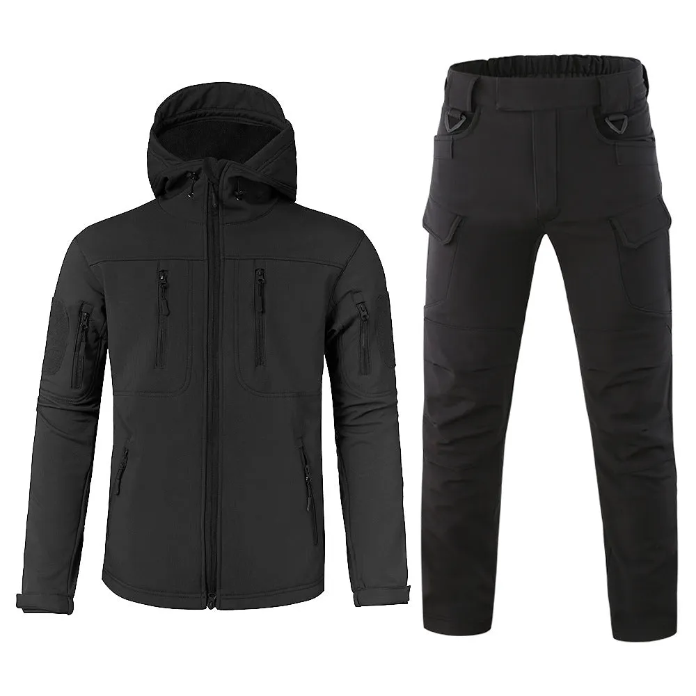 Fleece Soft Shell Coat Outdoor Jackets and Pants Tactical Suits