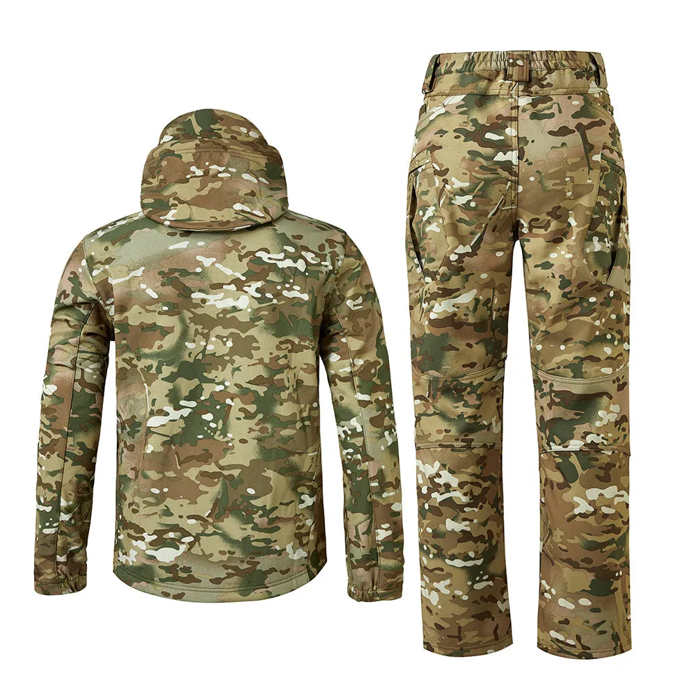 Fleece Soft Shell Coat Outdoor Jackets and Pants Tactical Suits