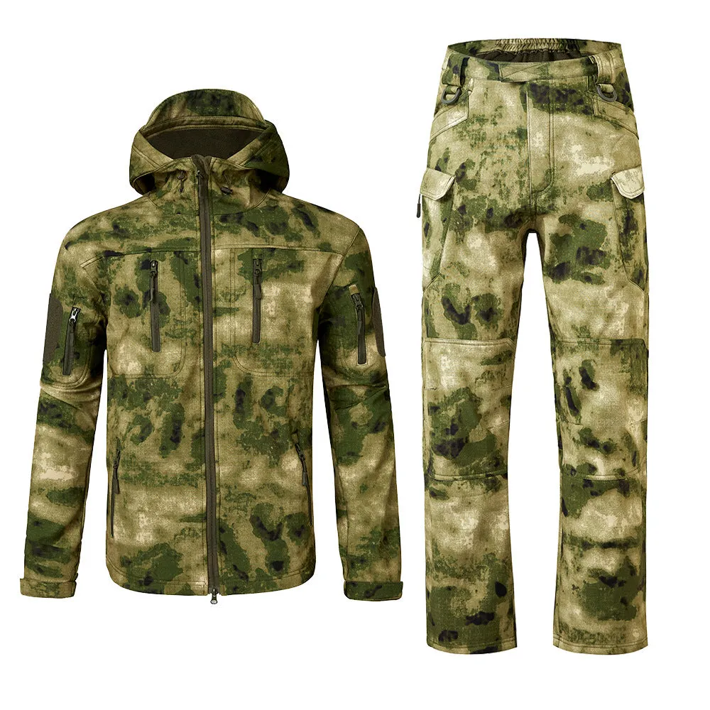 Fleece Soft Shell Coat Outdoor Jackets and Pants Tactical Suits