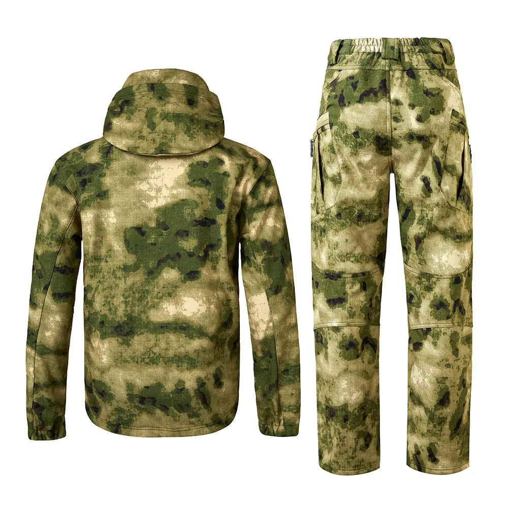 Fleece Soft Shell Coat Outdoor Jackets and Pants Tactical Suits