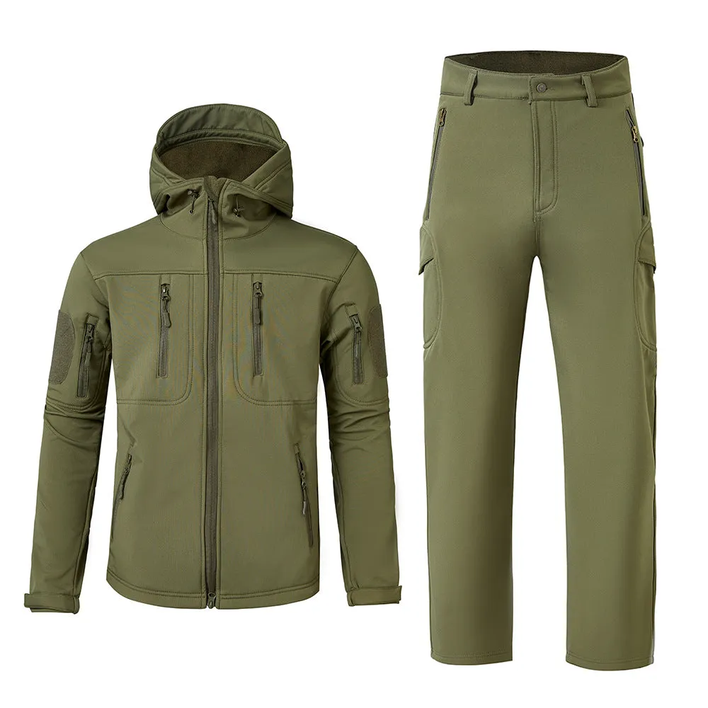 Fleece Warm Outdoor Jackets and Pants Tactical Suits