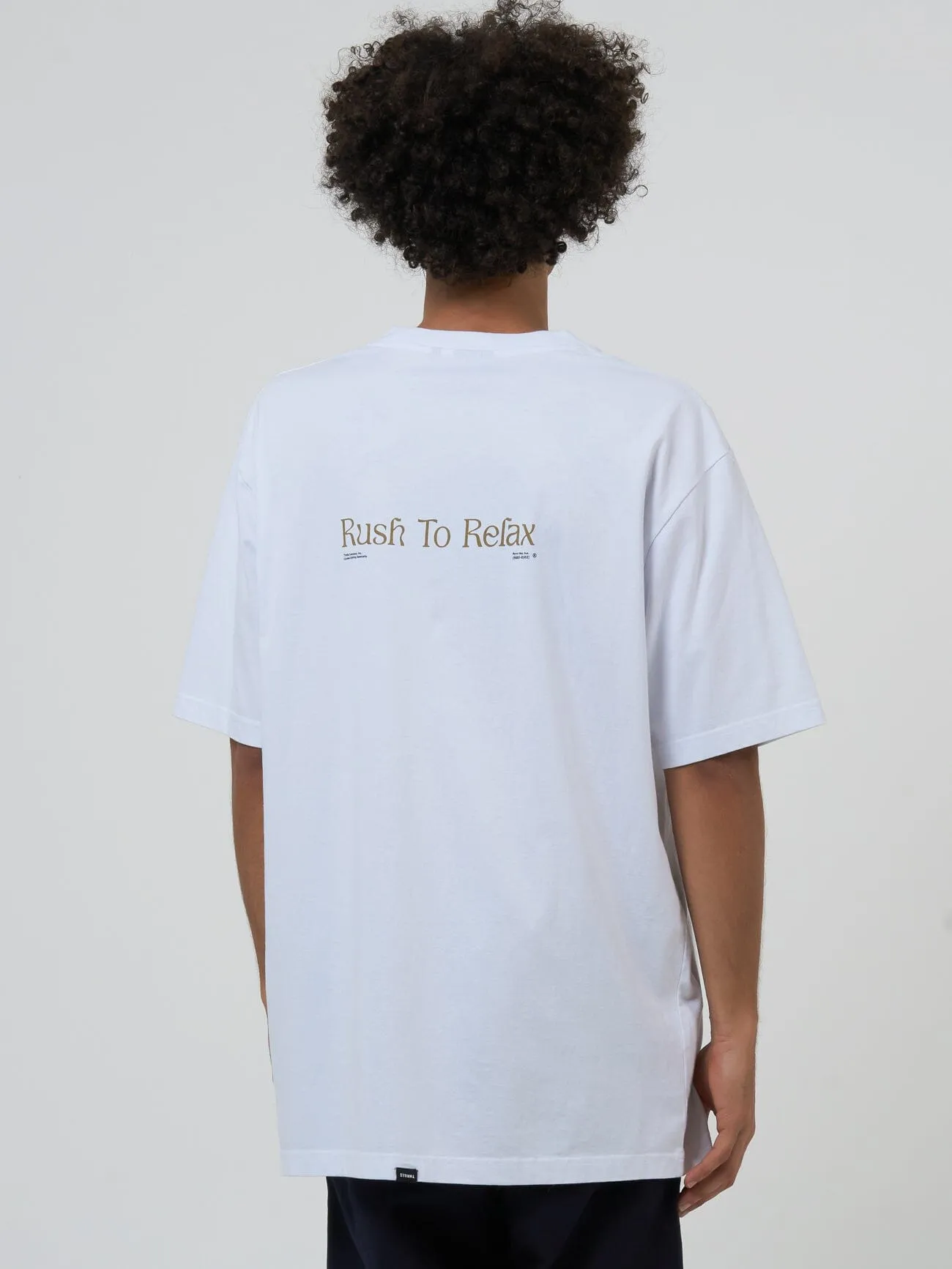 Flux Arc Oversize Fit Tee - White