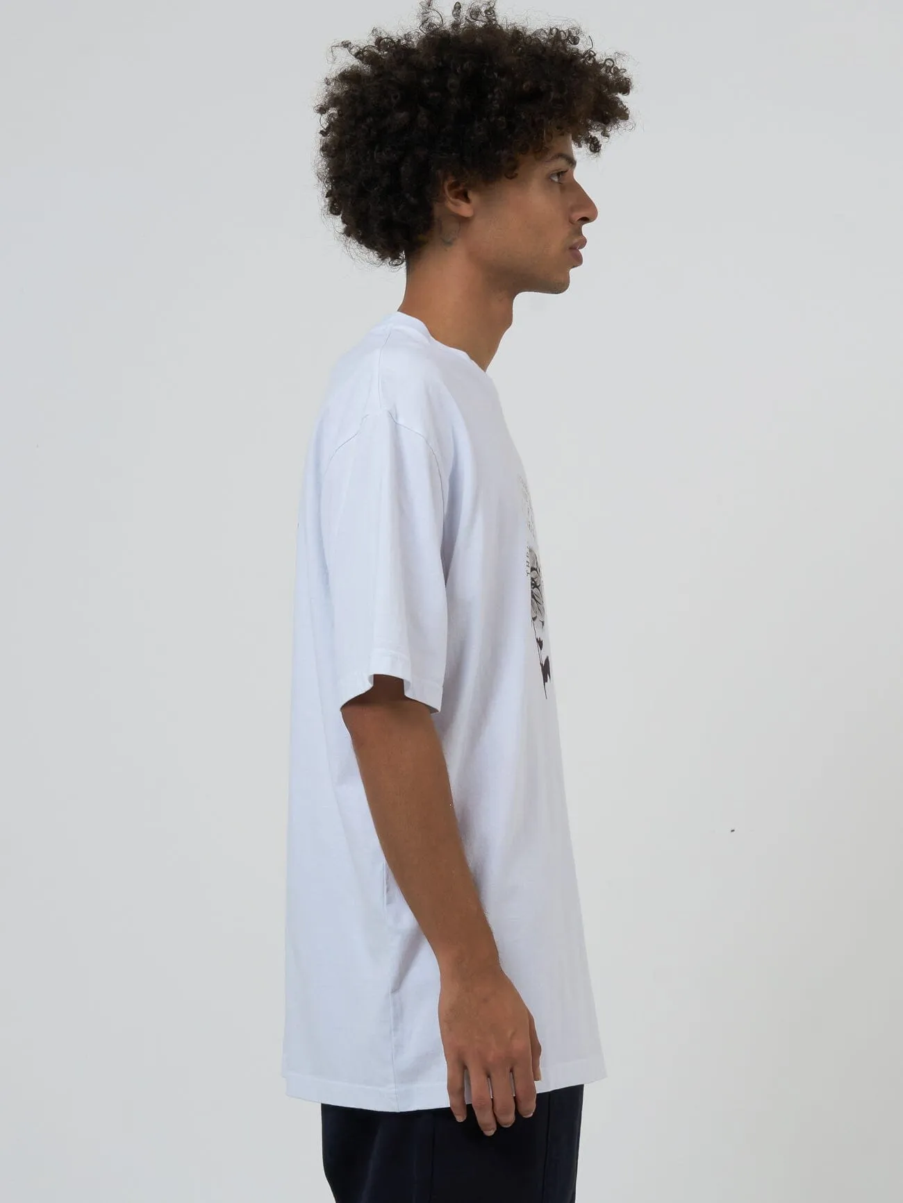 Flux Arc Oversize Fit Tee - White