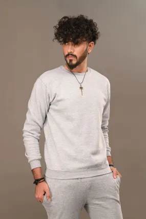 Heather Gray Basic Sweatshirt