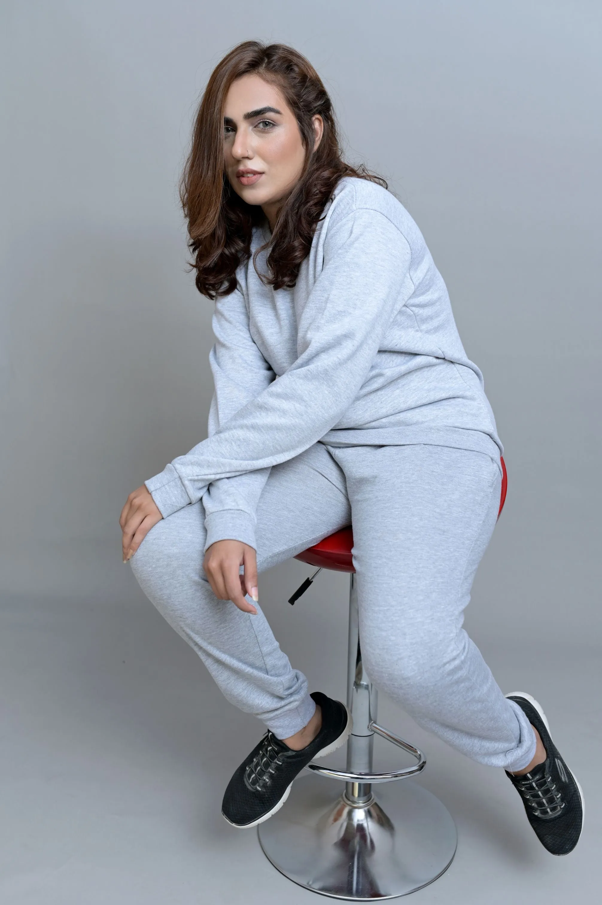 Heather Gray Basic Sweatshirt