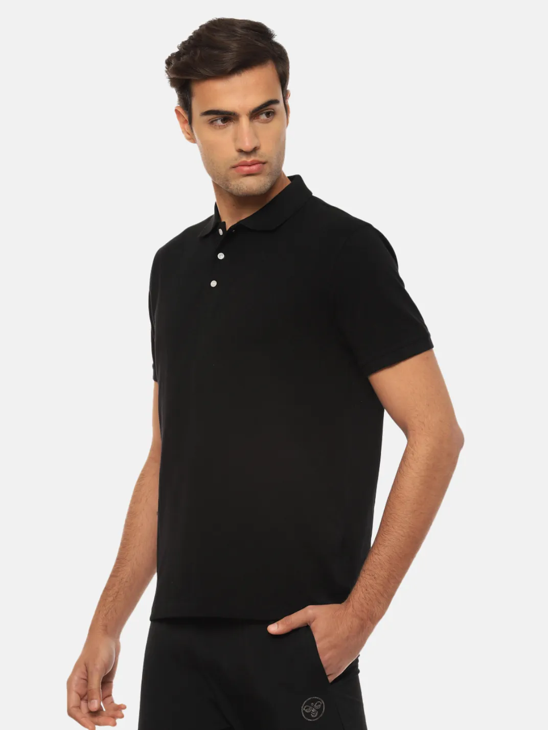 Hummel Men Black B2B Polo