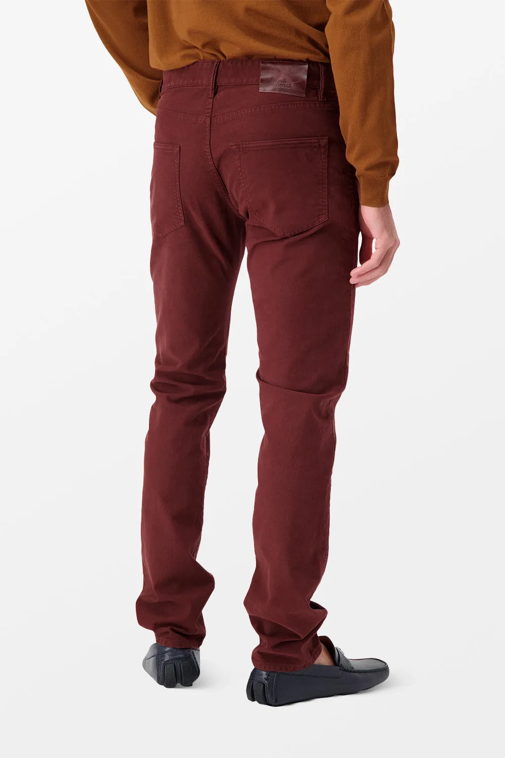 Incotex Burgundy Casual Trousers