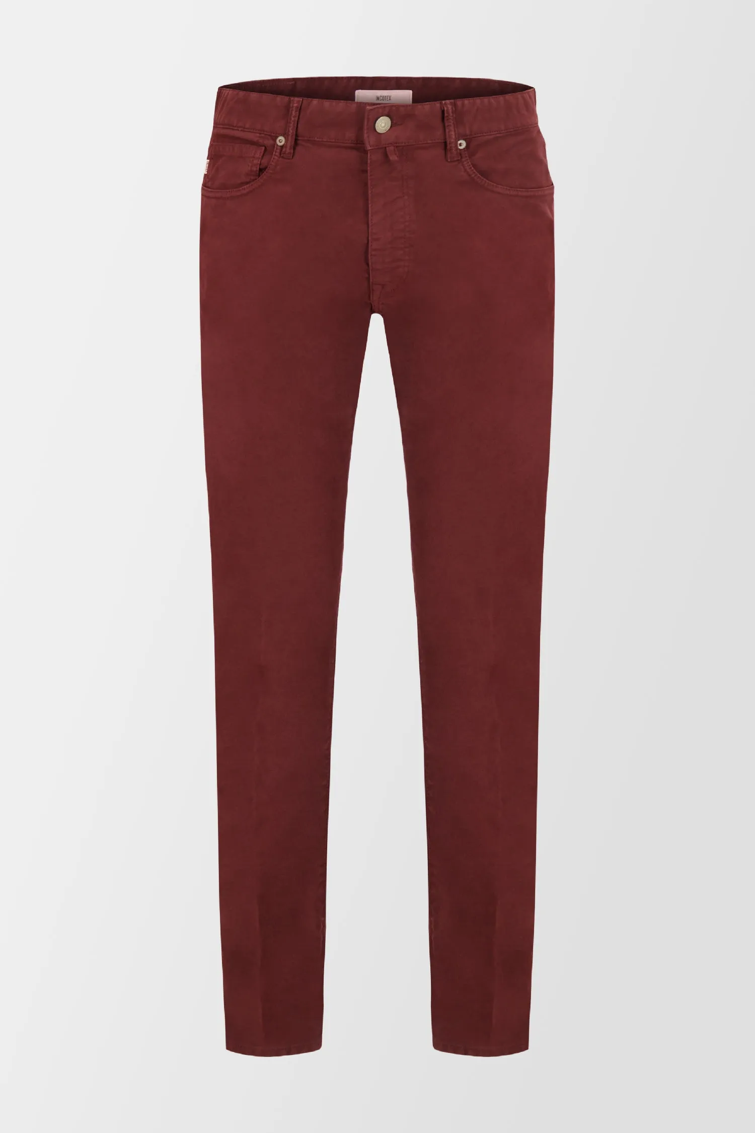 Incotex Burgundy Casual Trousers