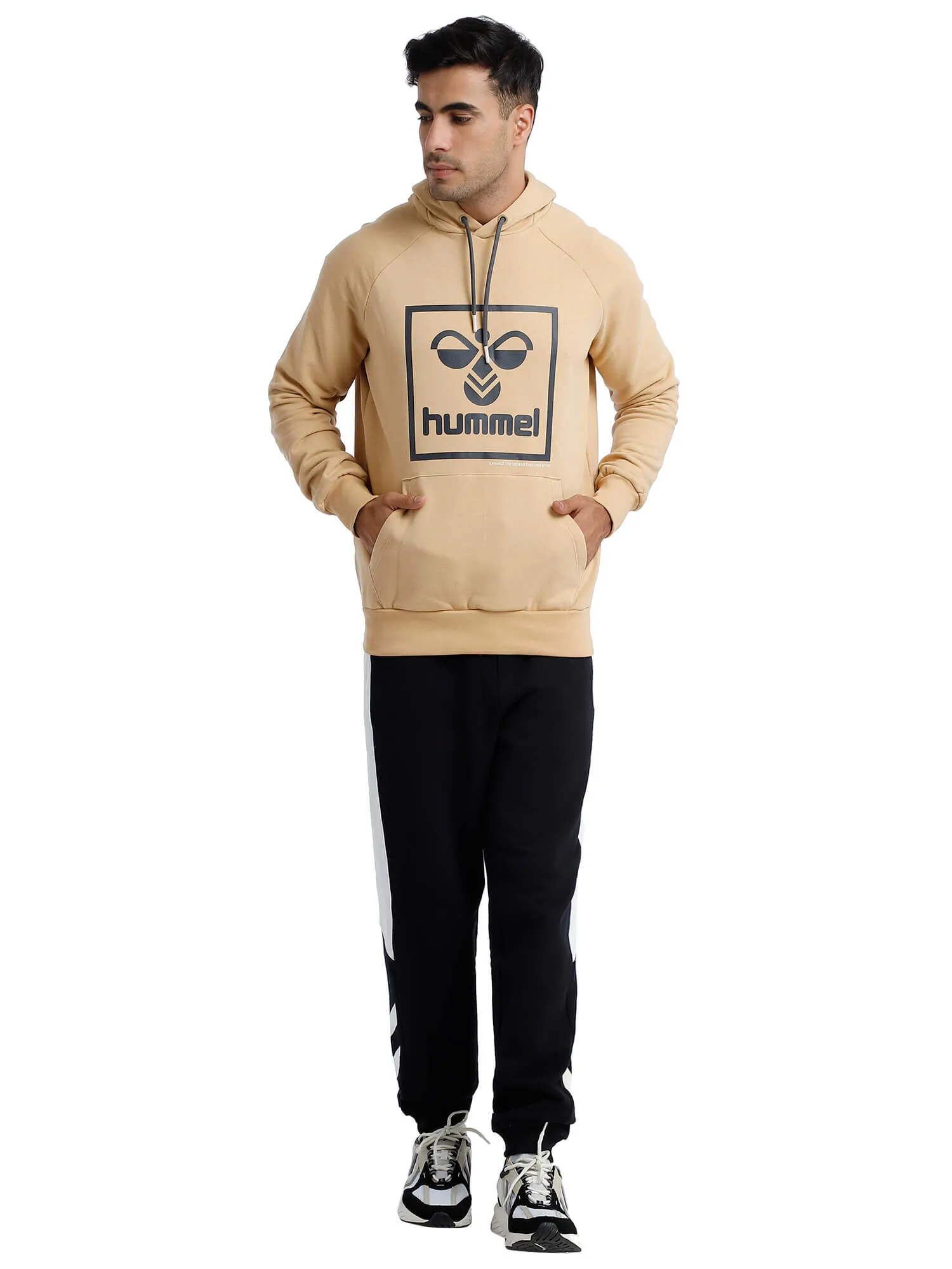 Isam Men Brown Hoodie