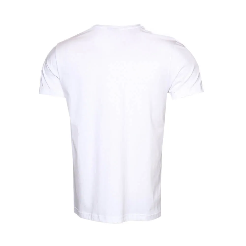 Italo Men Cotton White T-Shirt