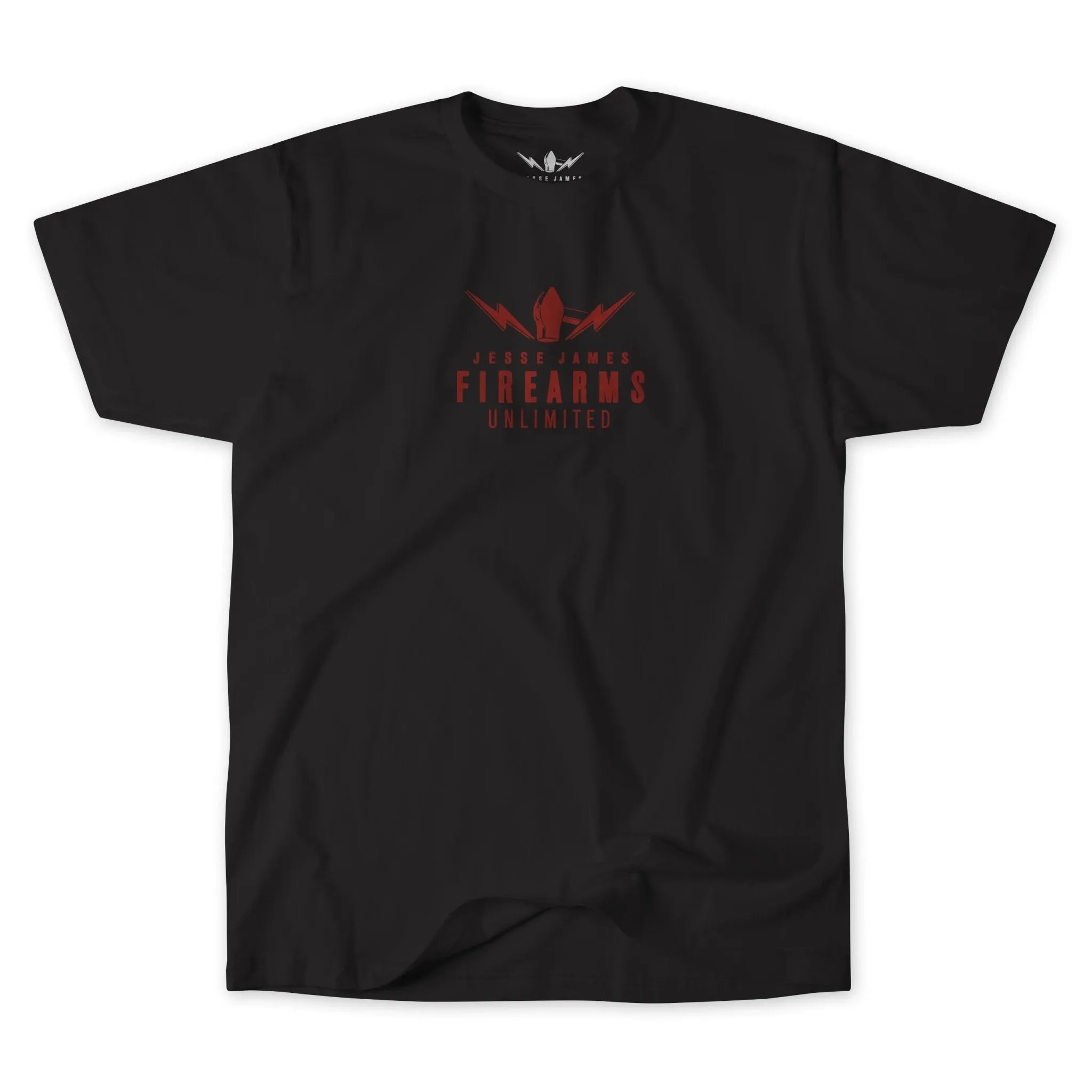 JJFU LOGO TEE  BLACK/RED