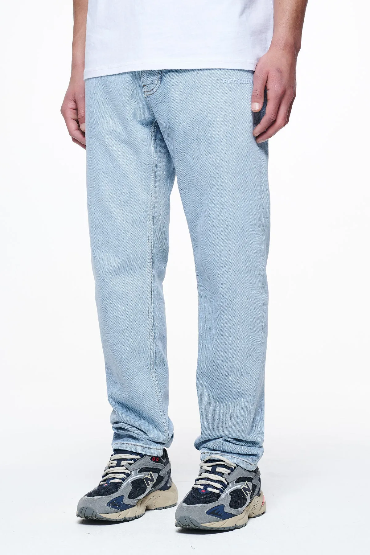 Kelton Straight Jeans Washed Light Blue