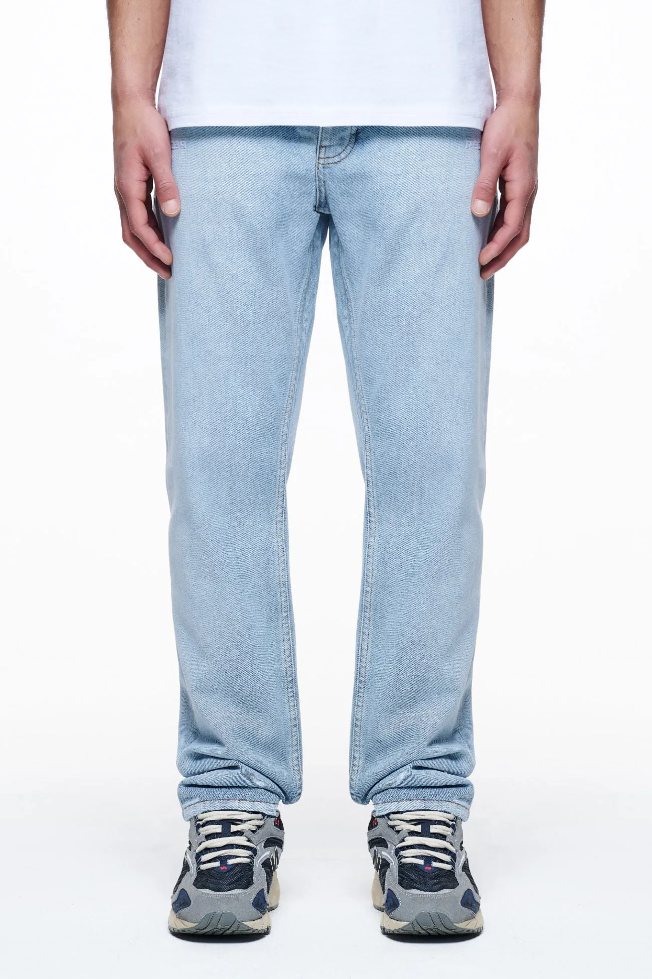 Kelton Straight Jeans Washed Light Blue