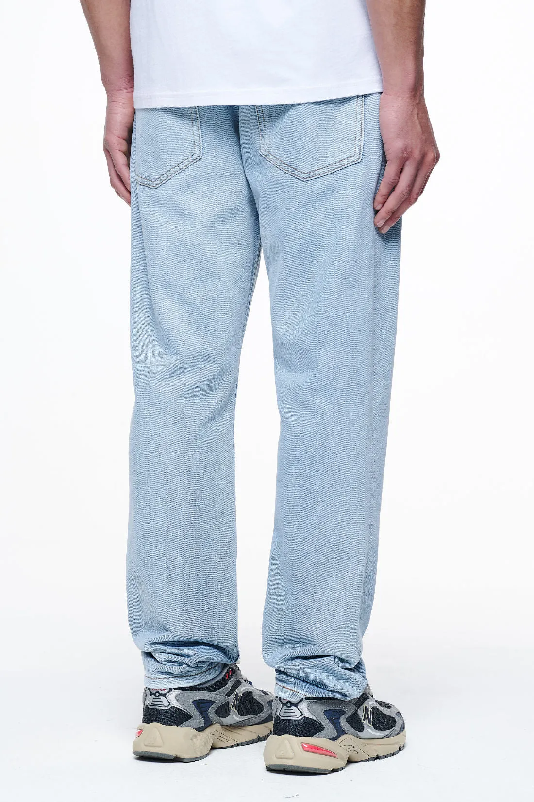 Kelton Straight Jeans Washed Light Blue