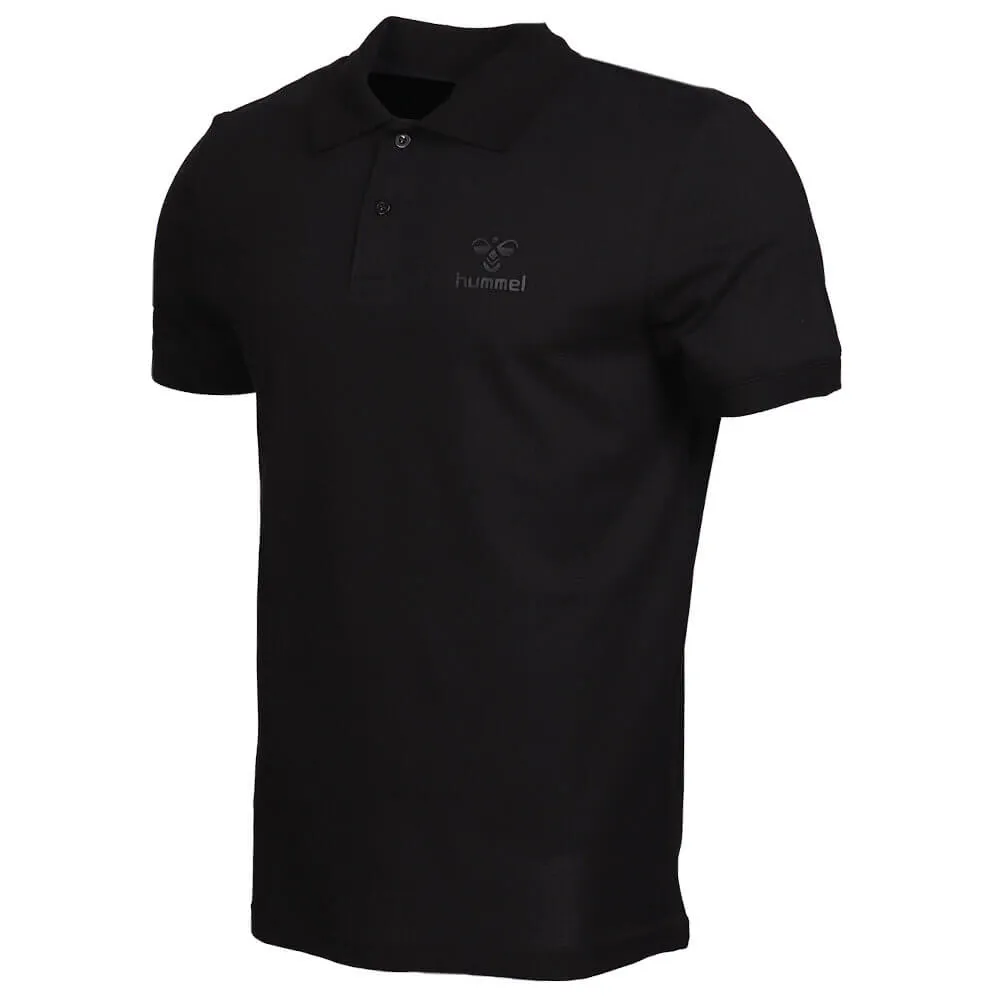 Lenard Men Cotton Black Polo T-Shirt