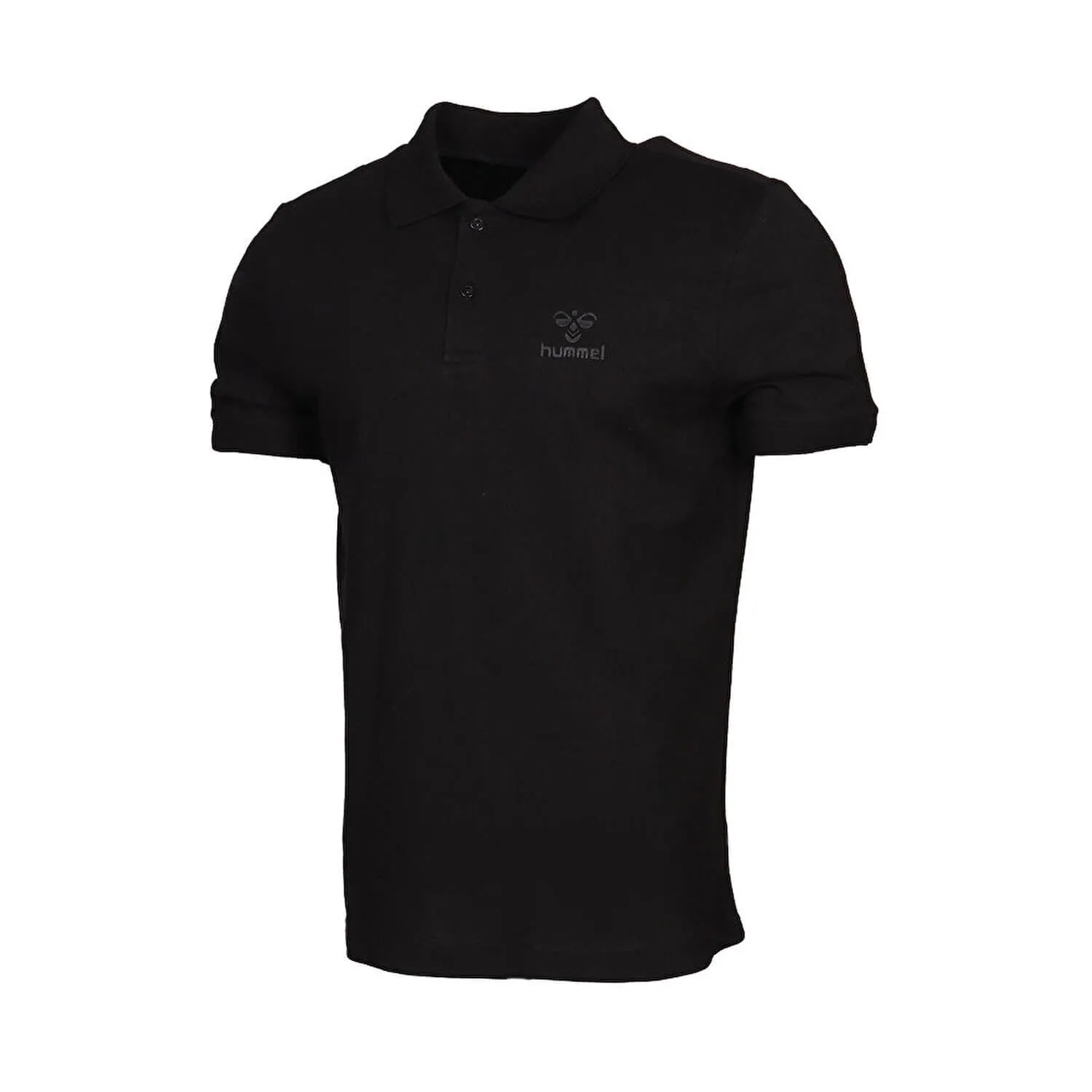 Lenard Men Cotton Black Polo T-Shirt