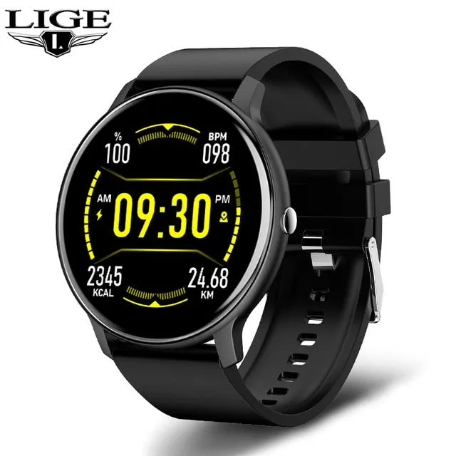 LIGE 2021 New Bluetooth Call Full Touch Screen SmartWatch