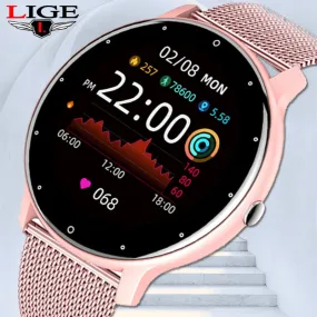 LIGE 2021 New Bluetooth Call Full Touch Screen SmartWatch