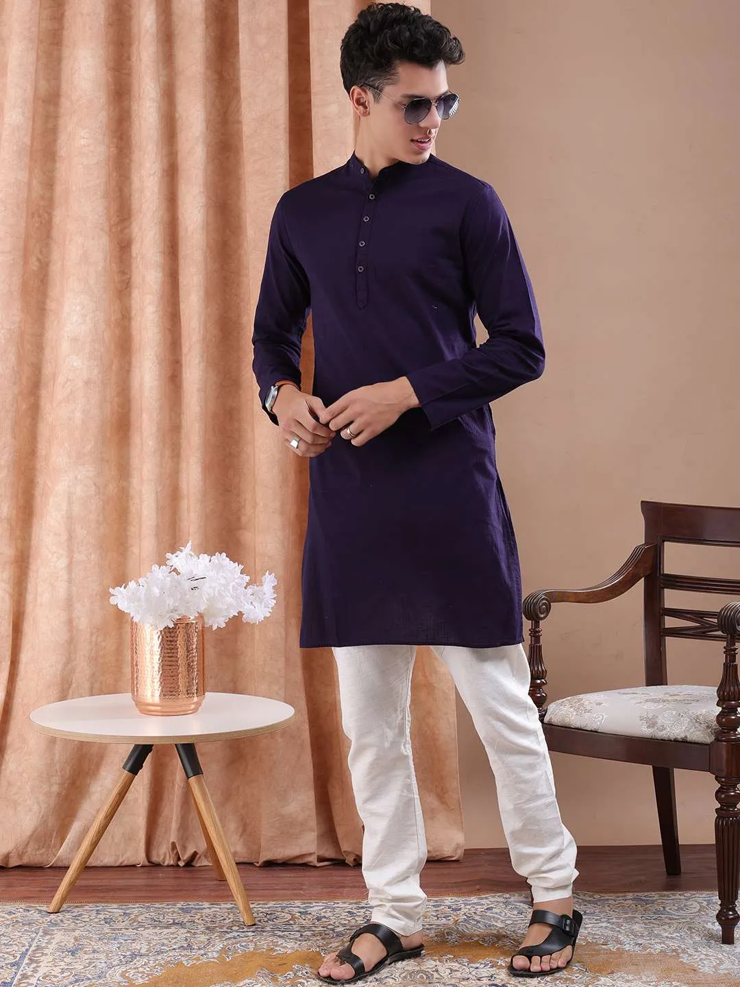 Men Basic Long Kurta