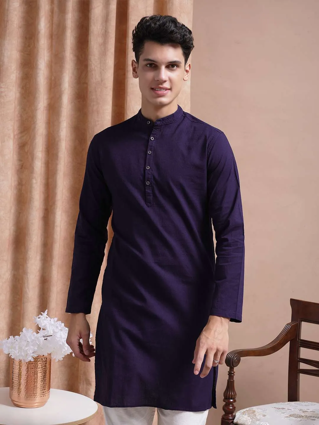 Men Basic Long Kurta